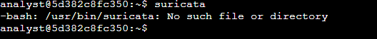 Suricata command not found after removal